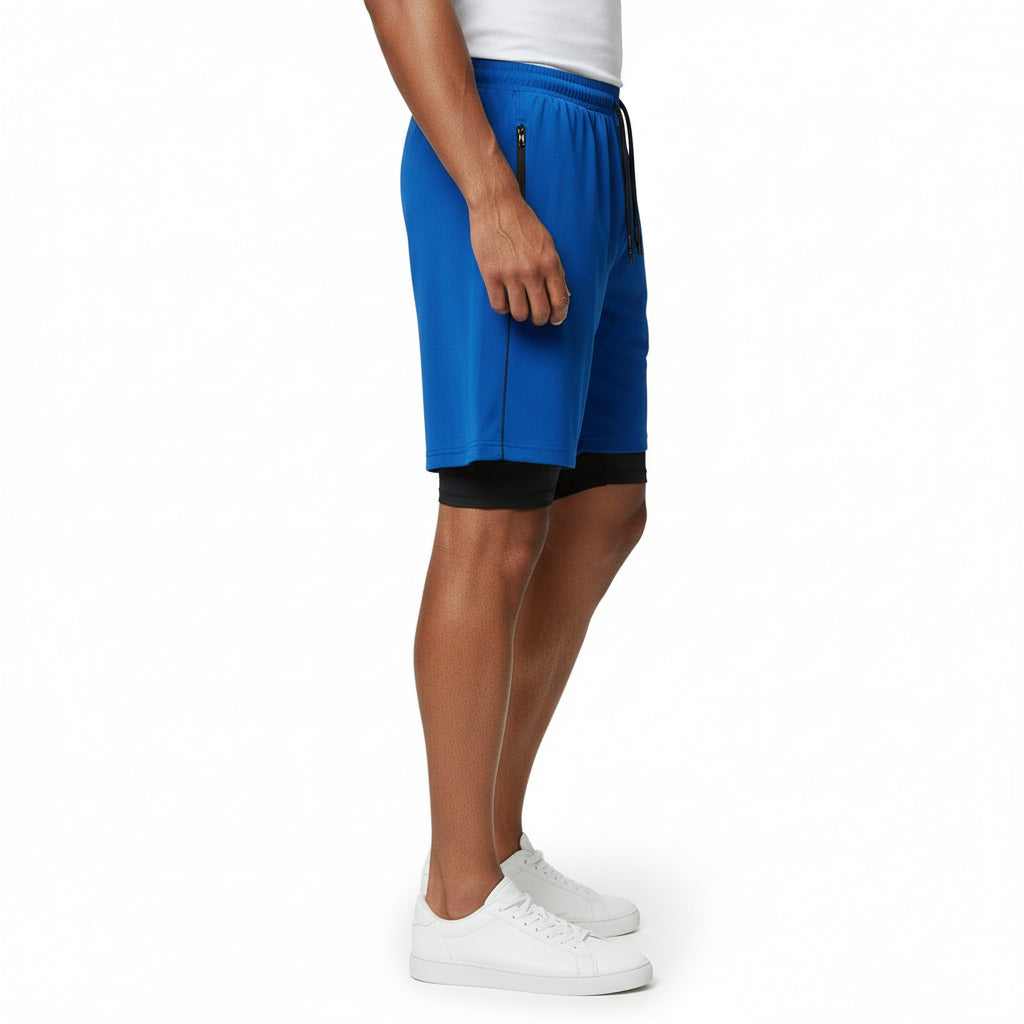 Compression Double Layer Running Shorts