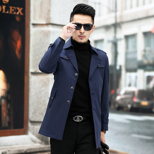 Button-Front Men’s Coat