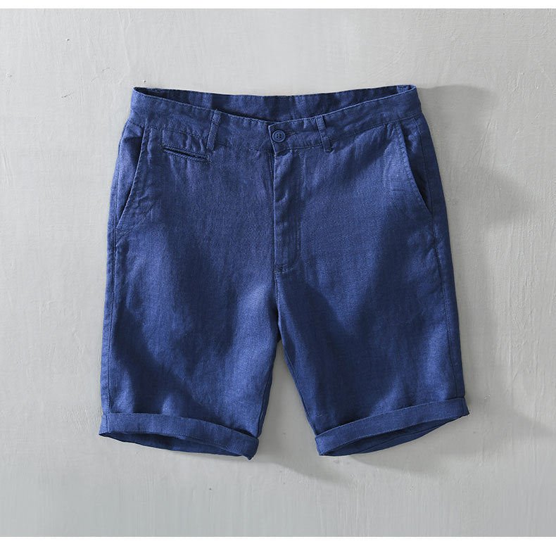 Men's Belt Loop Linen Shorts
