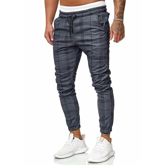 Modern Plaid Street Joggers