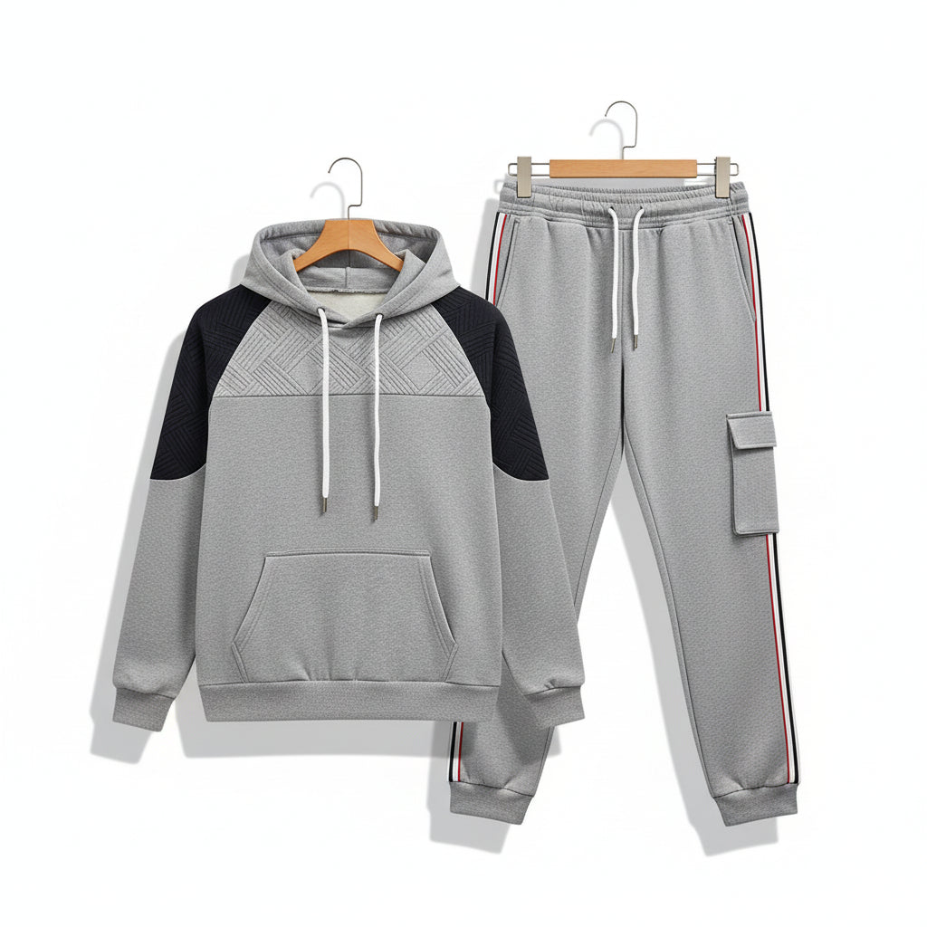 Panel Cargo Hoodie Set