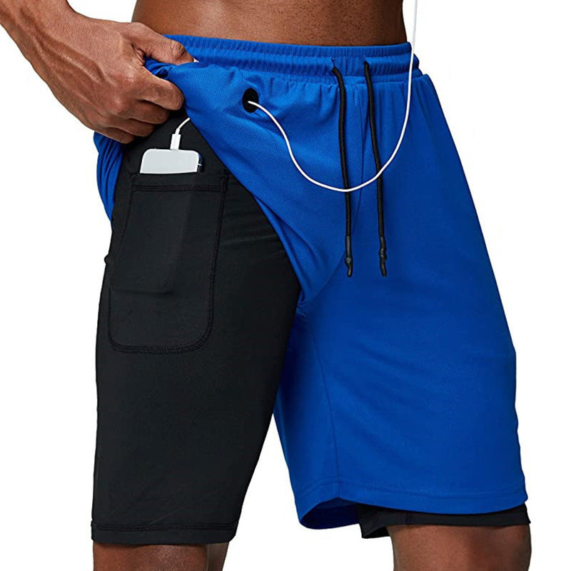 Compression Double Layer Running Shorts