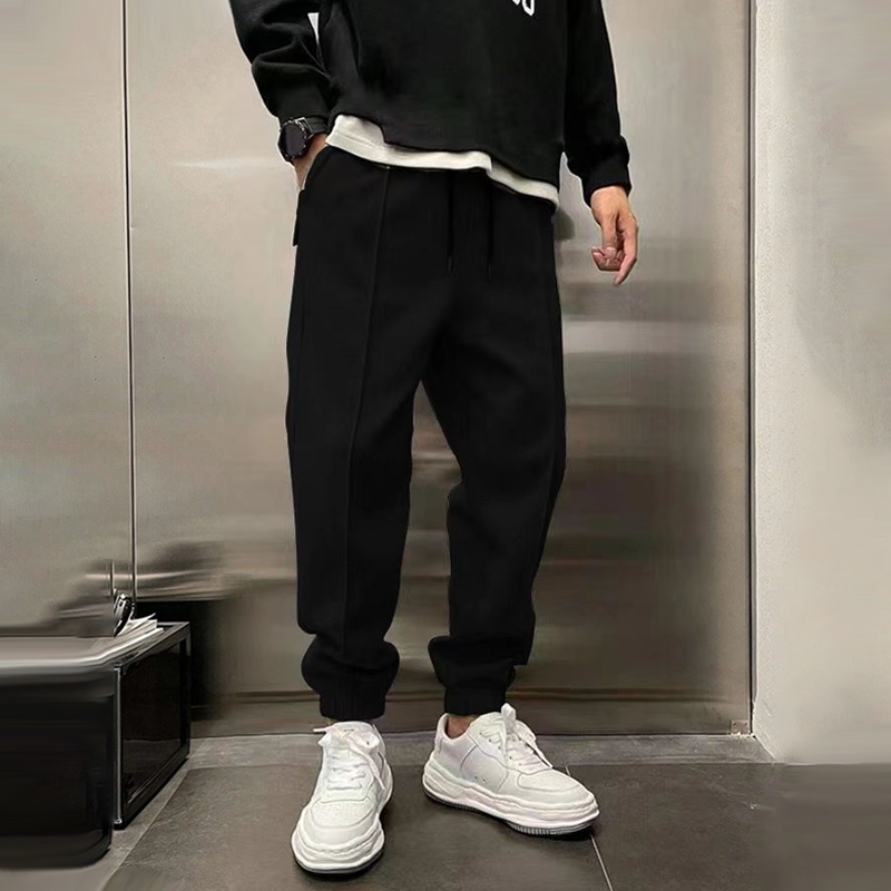 Men’s Jogger Pants With Tapered Fit Elastic Cuffs And Drawstring Waist
