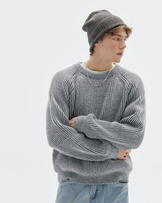 Raglan Rib Knit Crew