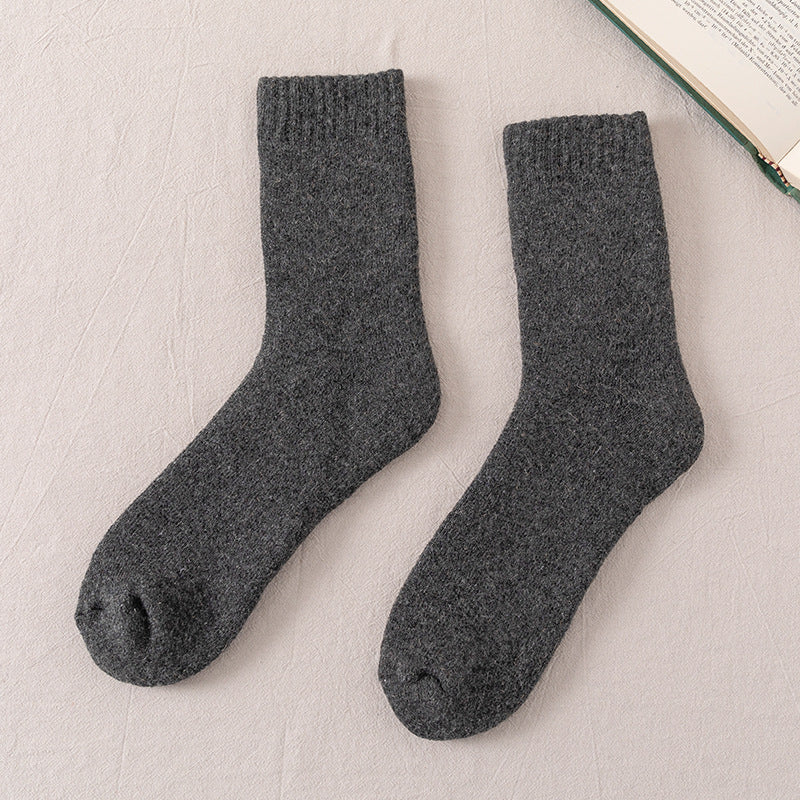 Men’s Fleece Lined Wool Crew Socks