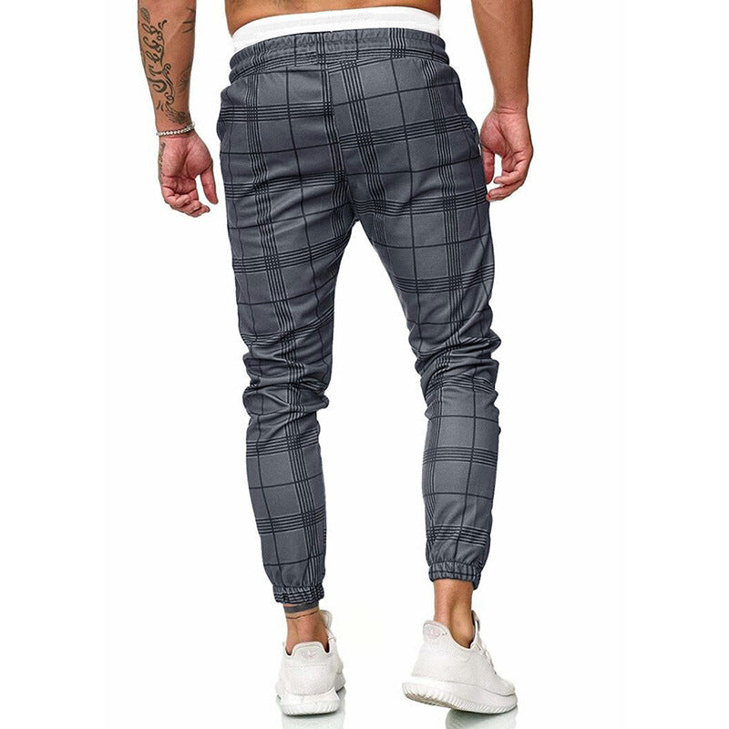 Modern Plaid Street Joggers