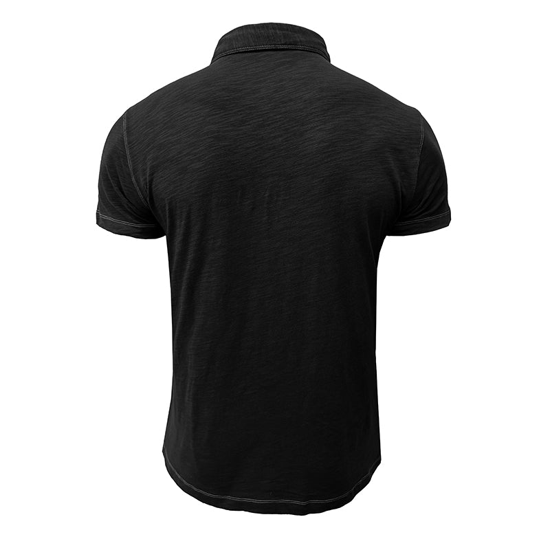 Men’s Short Sleeve Knit Collared Shirt