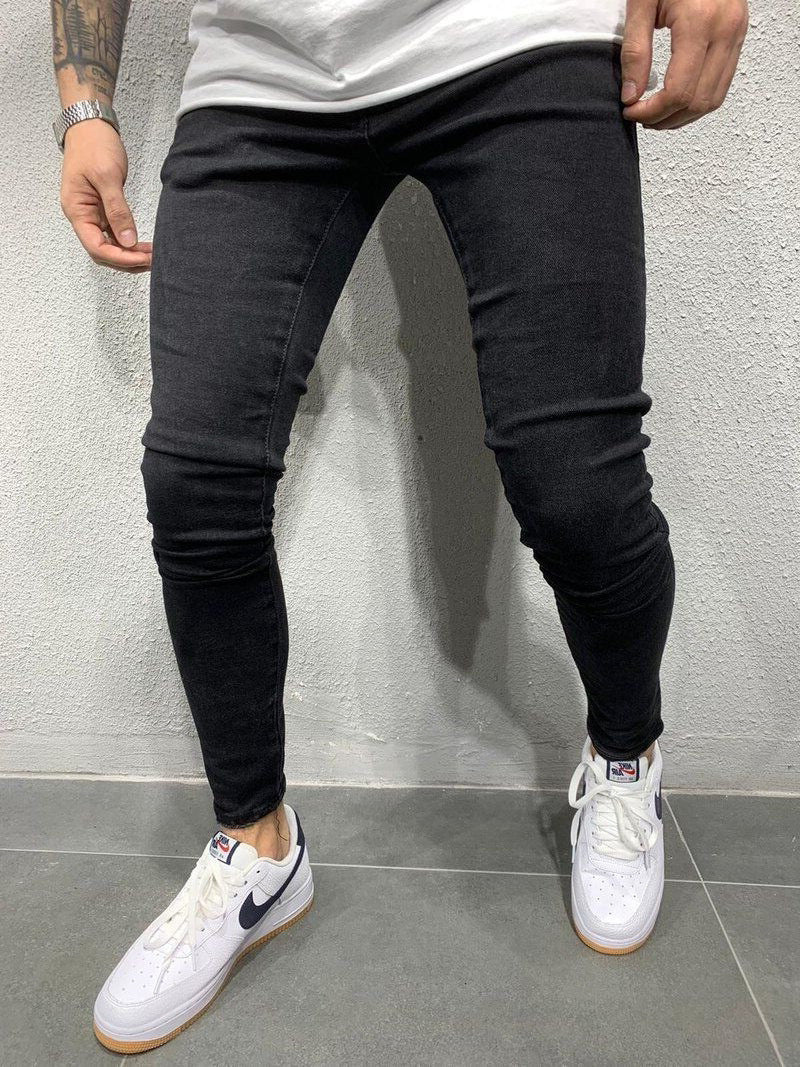 Black Slim Fit Stretch Jeans