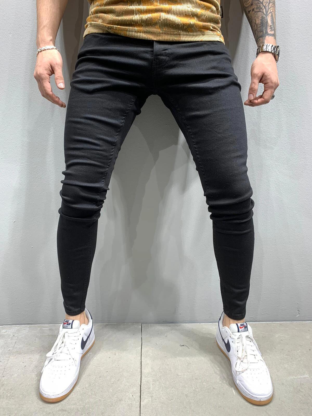 Black Slim Fit Stretch Jeans
