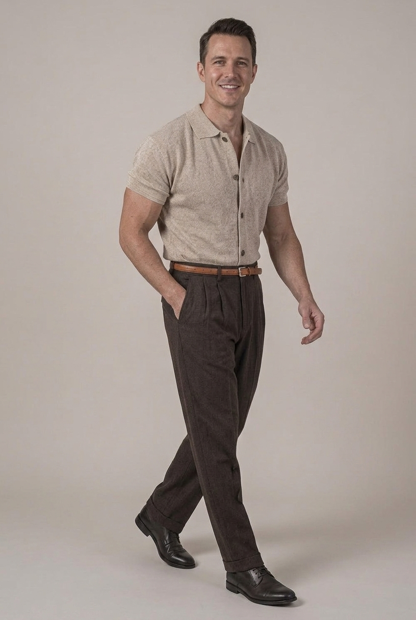 Riverton Textured Knit Polo