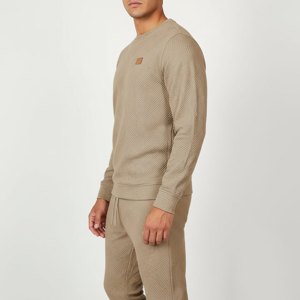 Embossed Knit Sweat Set