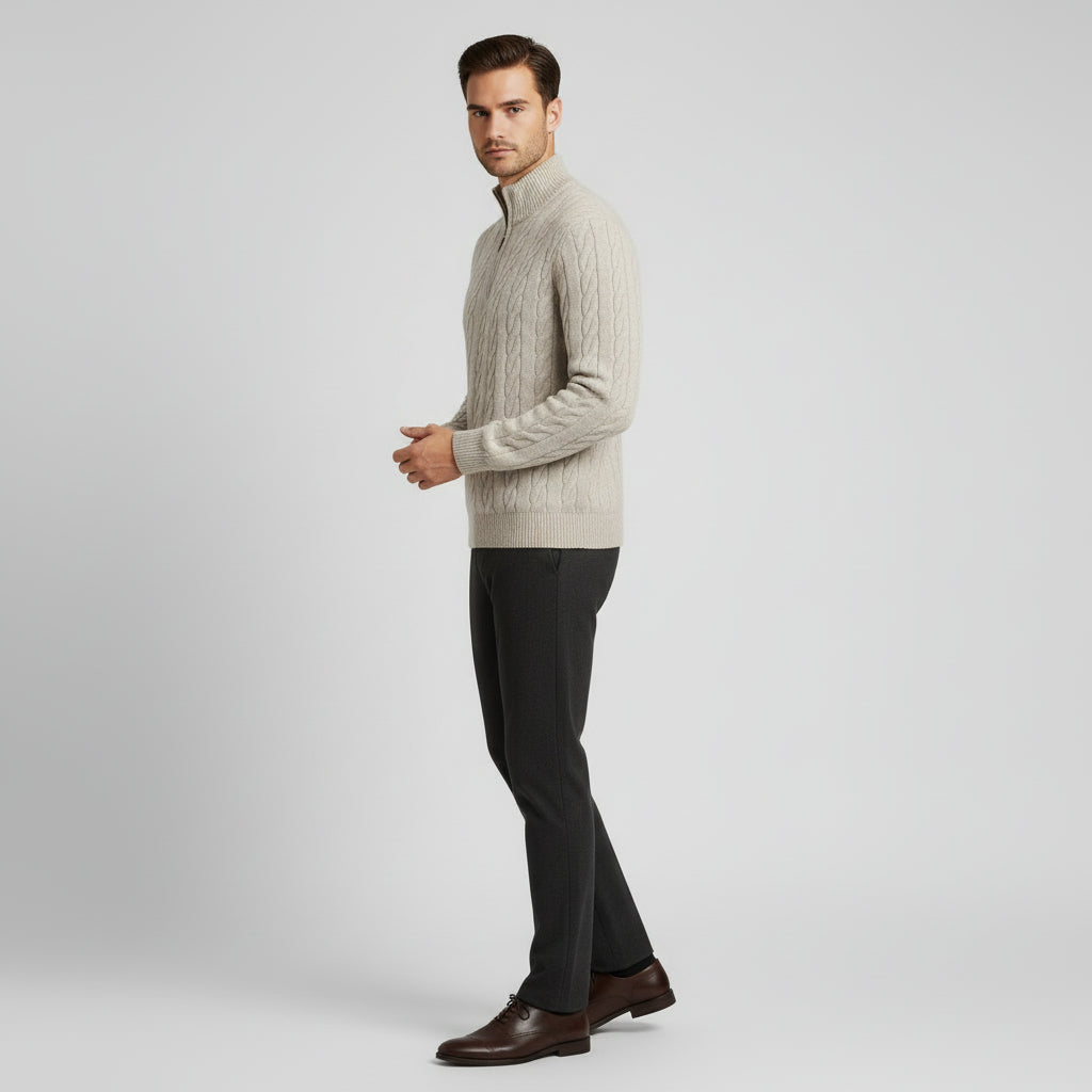 Ridgeway Cable Quarter Zip