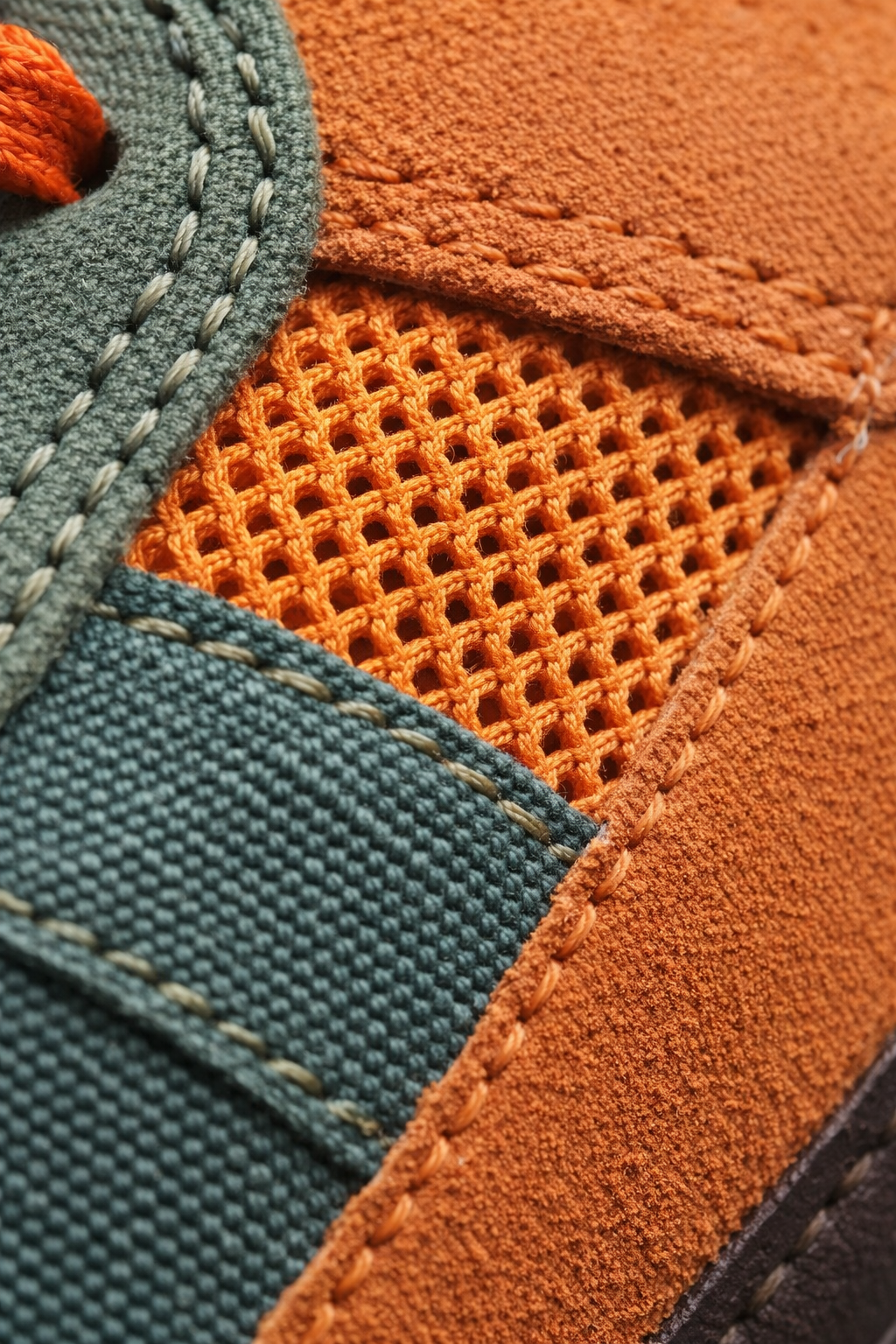 Multi-Panel Trail Style Lace-Up Trainers