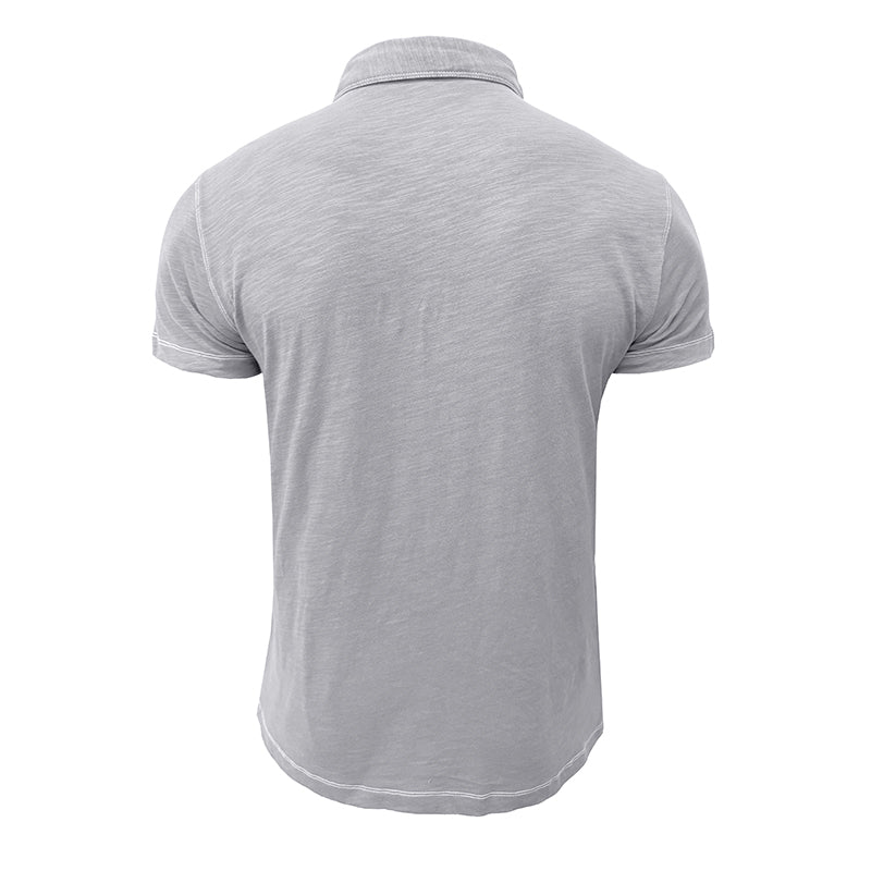Men’s Short Sleeve Knit Collared Shirt