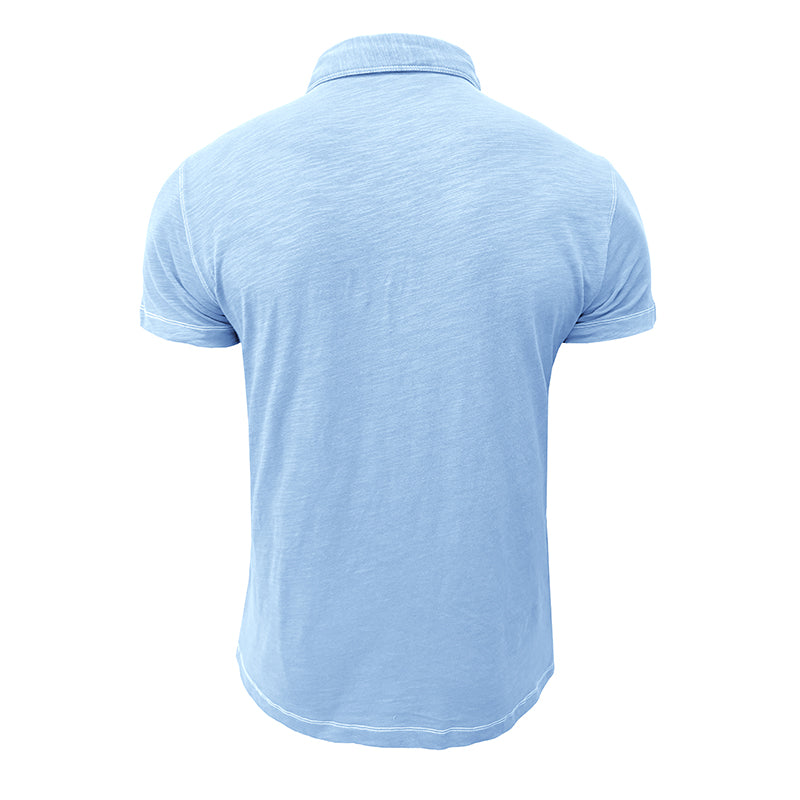 Men’s Short Sleeve Knit Collared Shirt