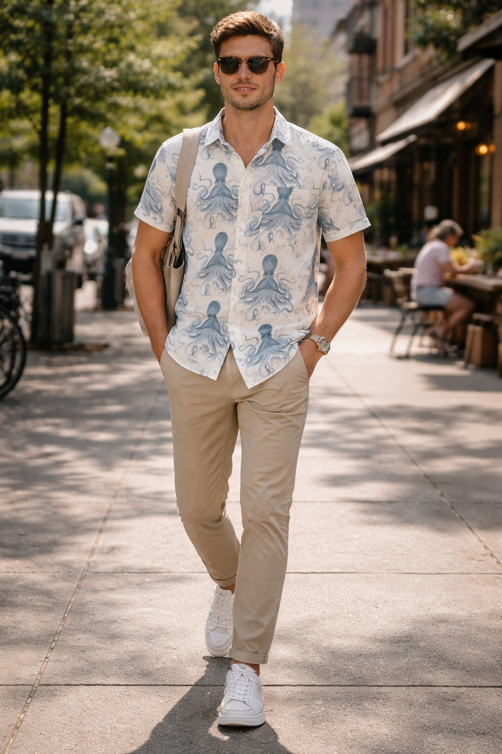 Mariner Octopus Print Woven Shirt