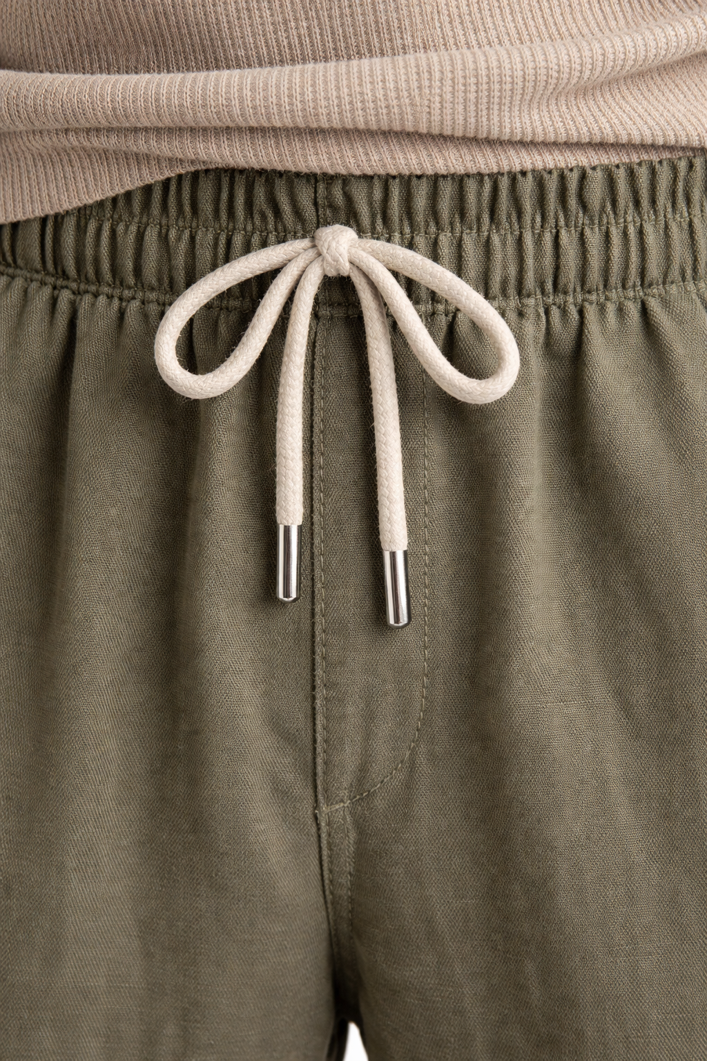 Men’s Home Lounge Pants with Drawstring Waist and Cuffed Leg