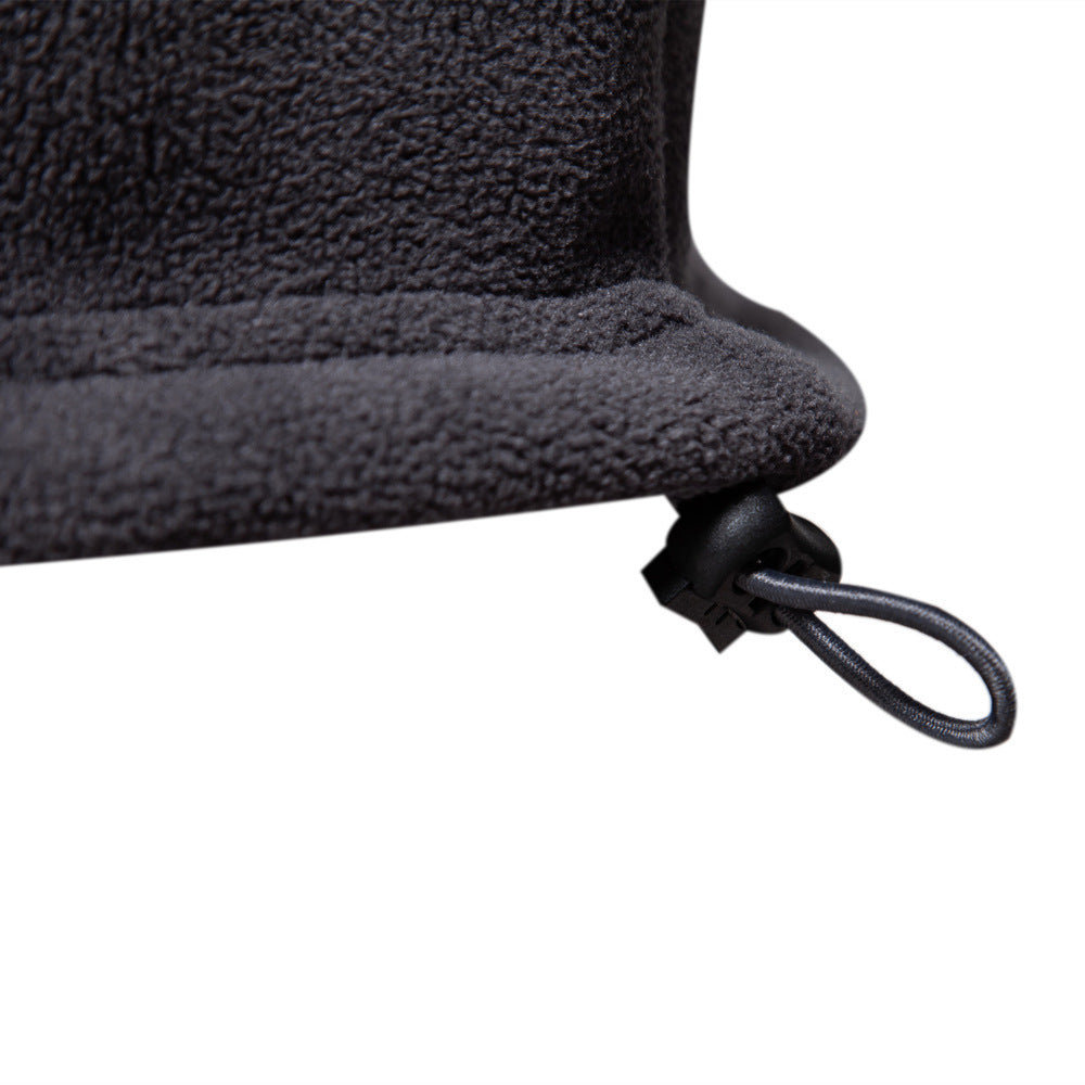 Men’s Long Sleeve Quarter Zip Fleece Top With Stand Collar