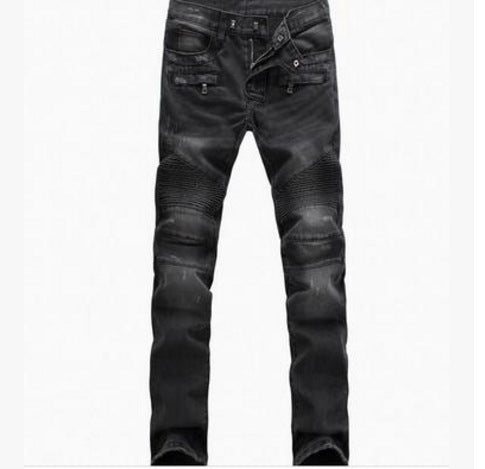 Rugged Street Biker Slim Jeans