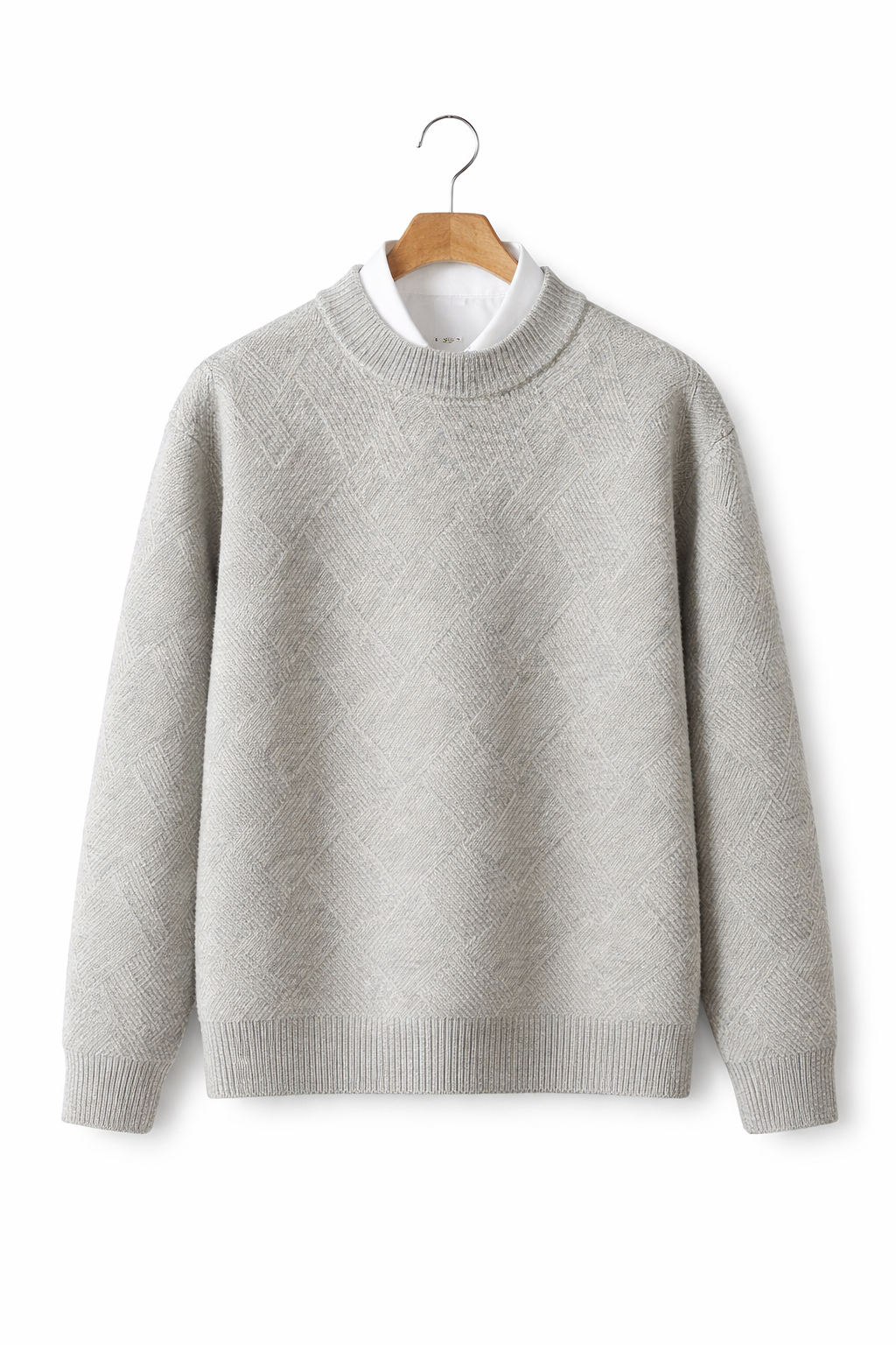 Men’s Diamond Knit Crew Neck Shirt