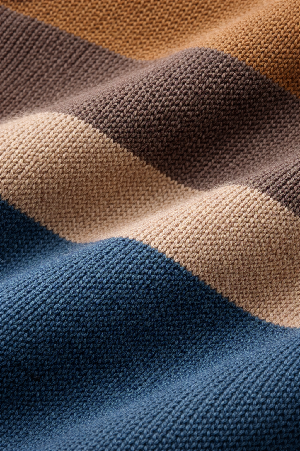 Men’s Striped Quarter Zip Knit Shirt