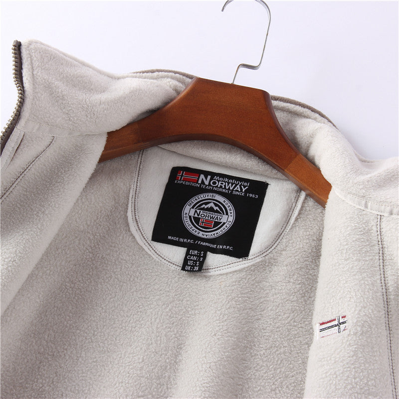 Men’s Fleece Jacket With Zip Front