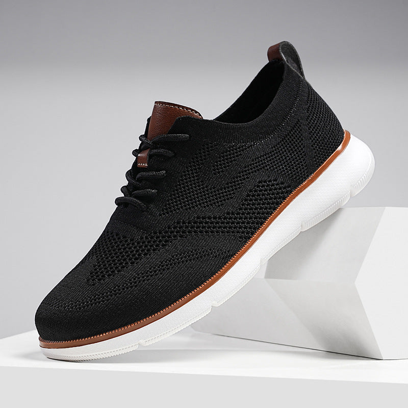 Men’s Knit Oxford-Style Mesh Sneaker