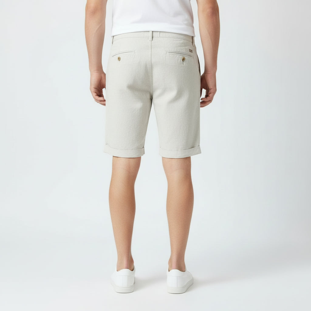 Men's Belt Loop Linen Shorts