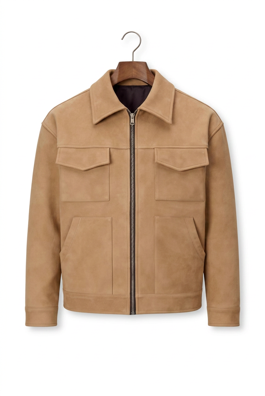 The Carrick Suede Utility Jacket