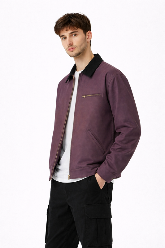 Men’s Zip Collared Streetwear Jacket