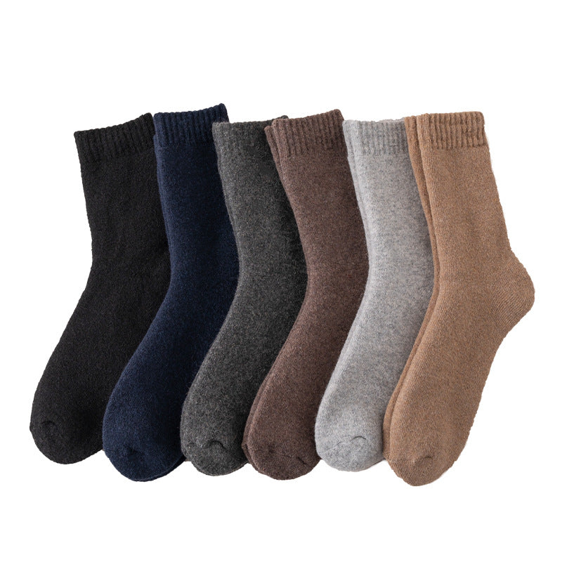 Men’s Fleece Lined Wool Crew Socks