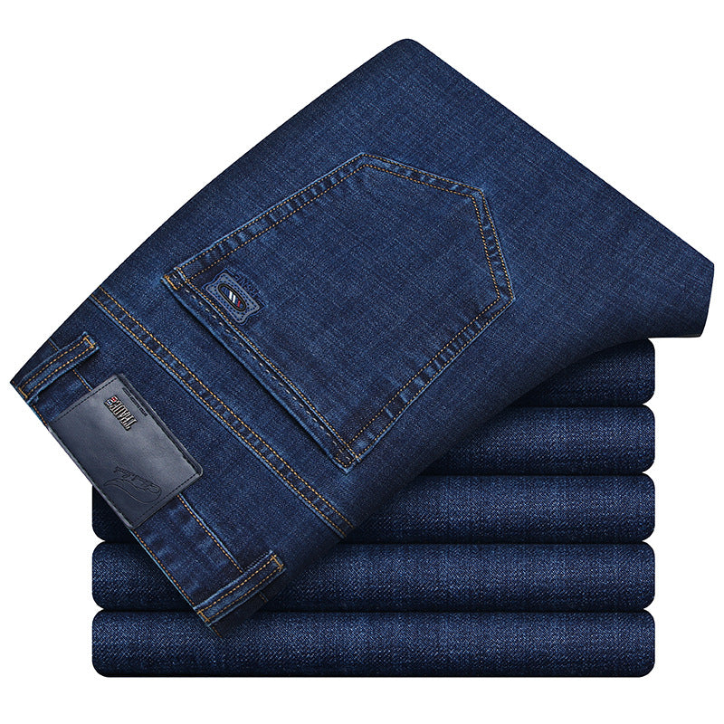Men’s Dark Blue Straight Fit Trousers