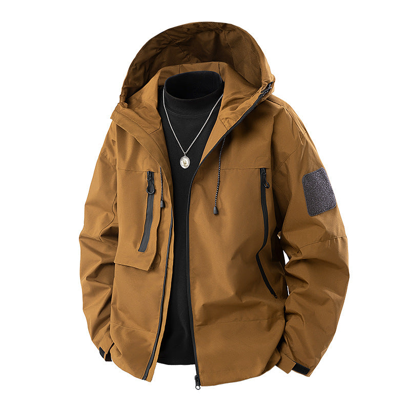 Men’s Hooded Shell Streetwear Jacket