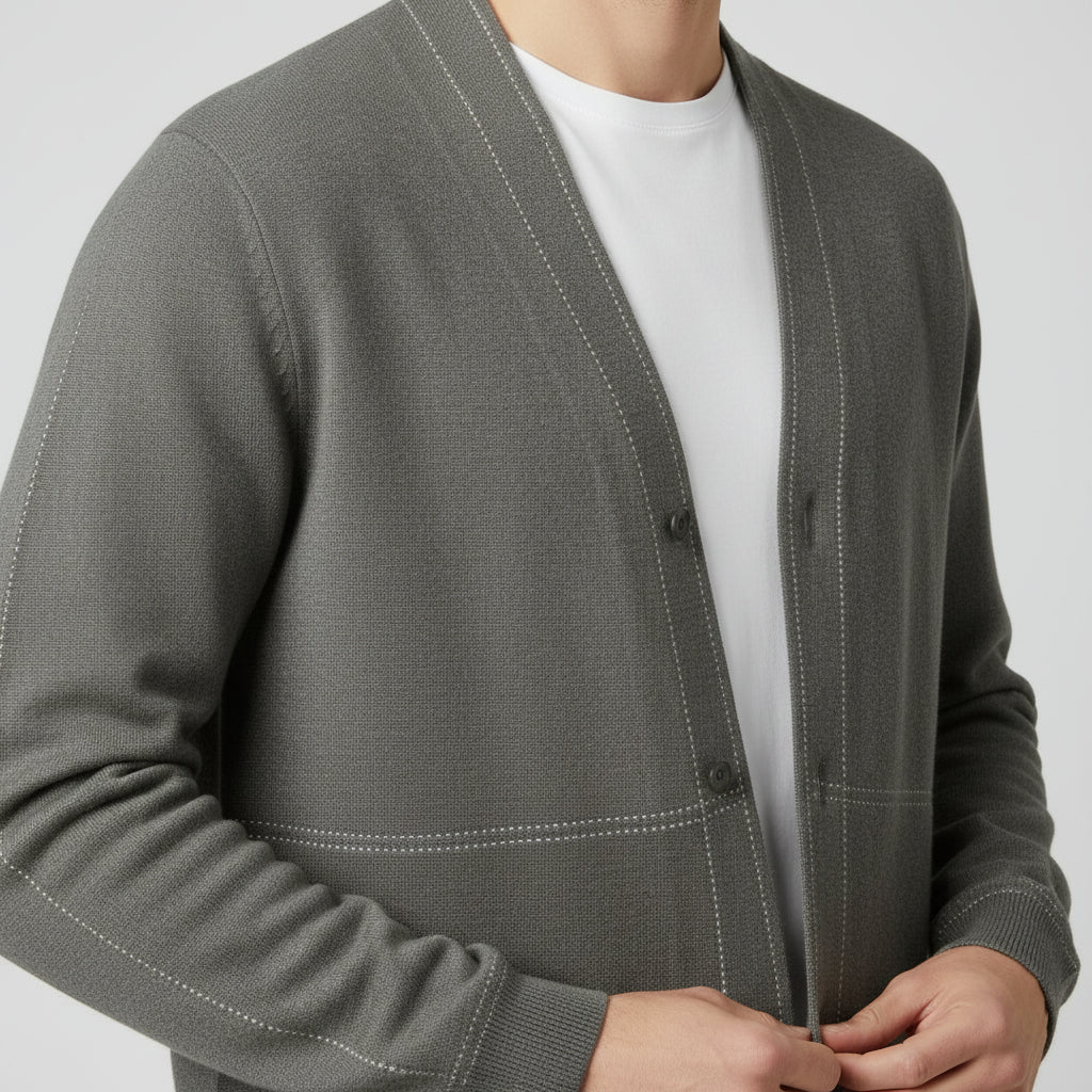 Open Front Knit Cardigan