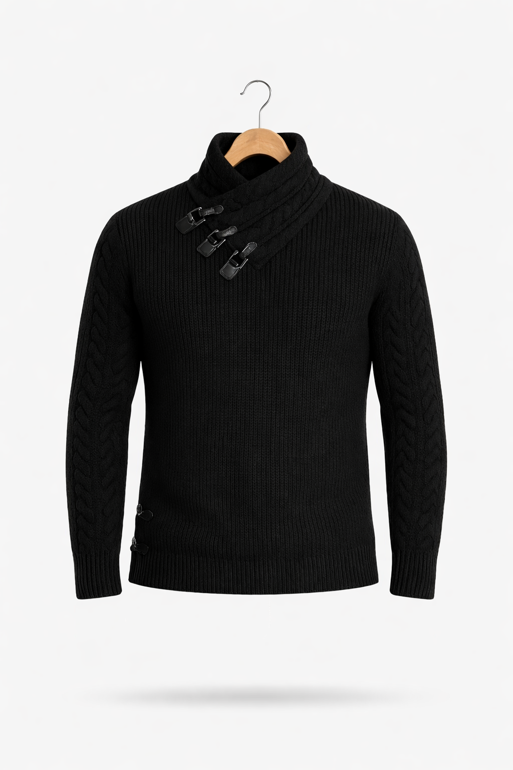 Arden Ridge Ribbed Toggle Knit Sweater