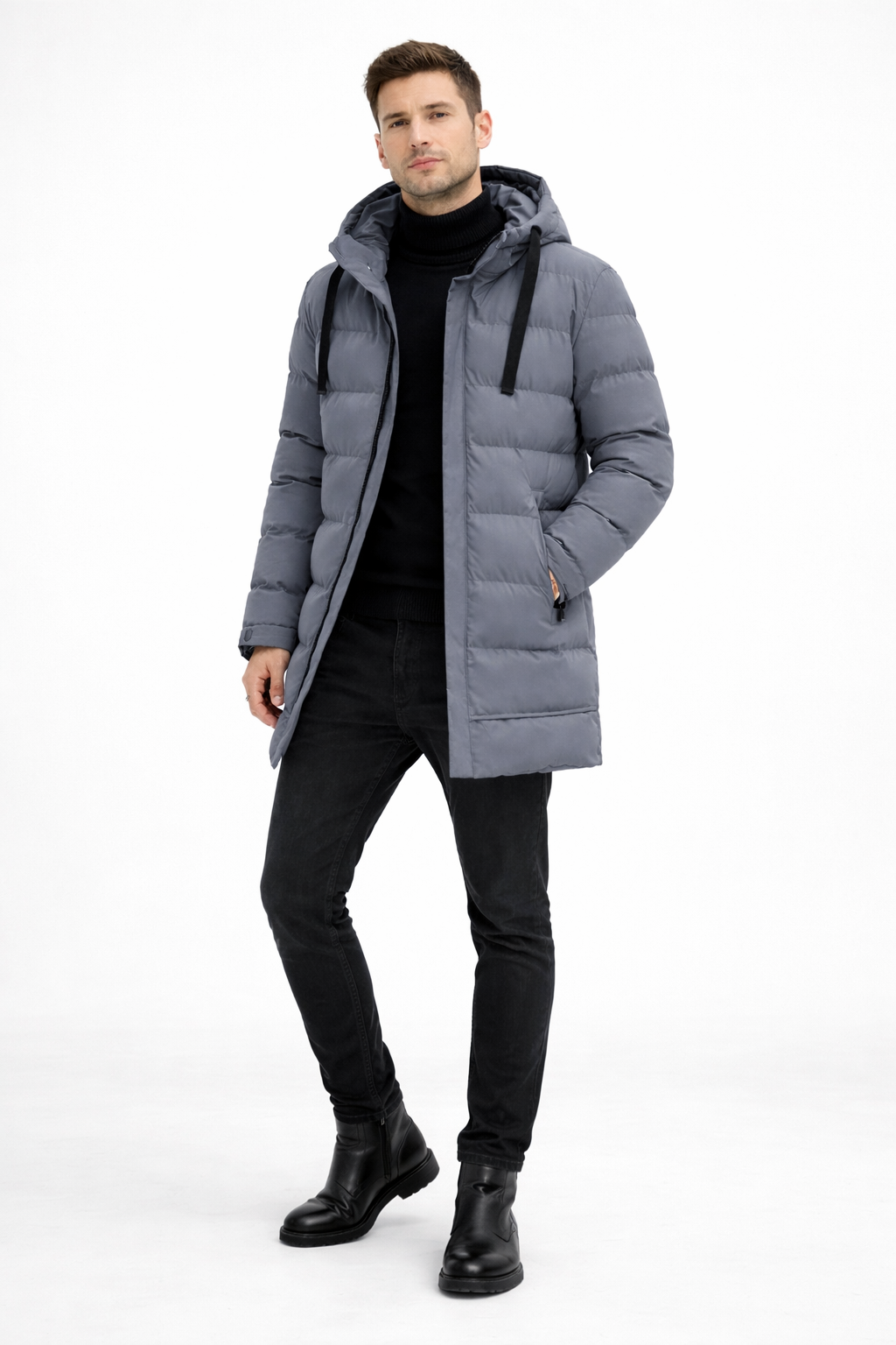Long Men's Puffer Jacket