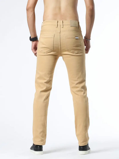 Slim-Fit Line Pants for Men