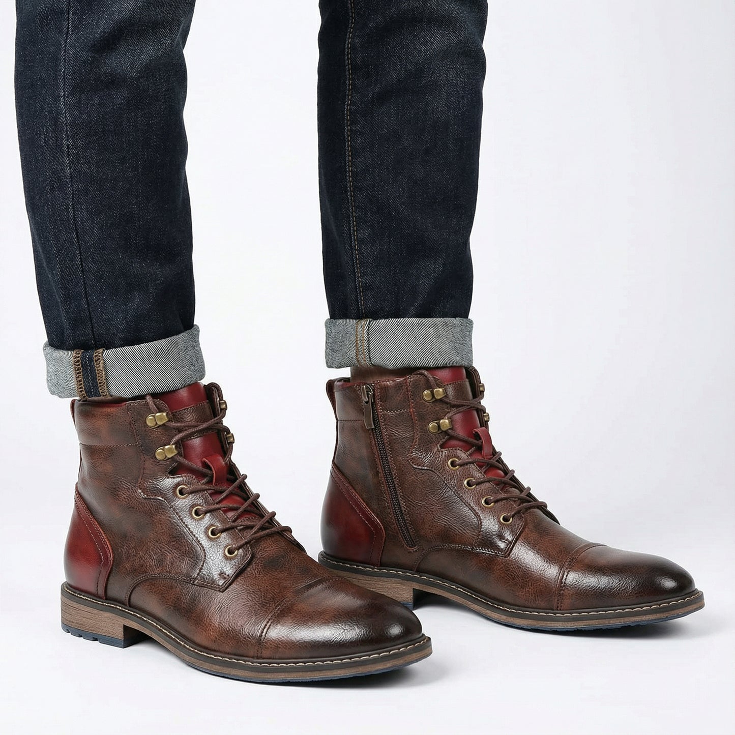 Heritage Ridge Lace-Up Ankle Boots