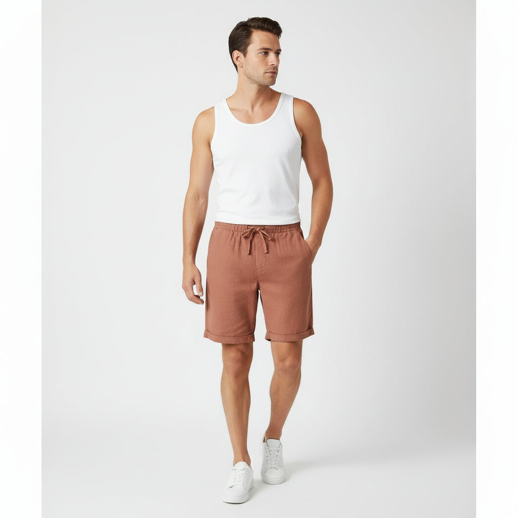 Thin Breathable Linen Shorts