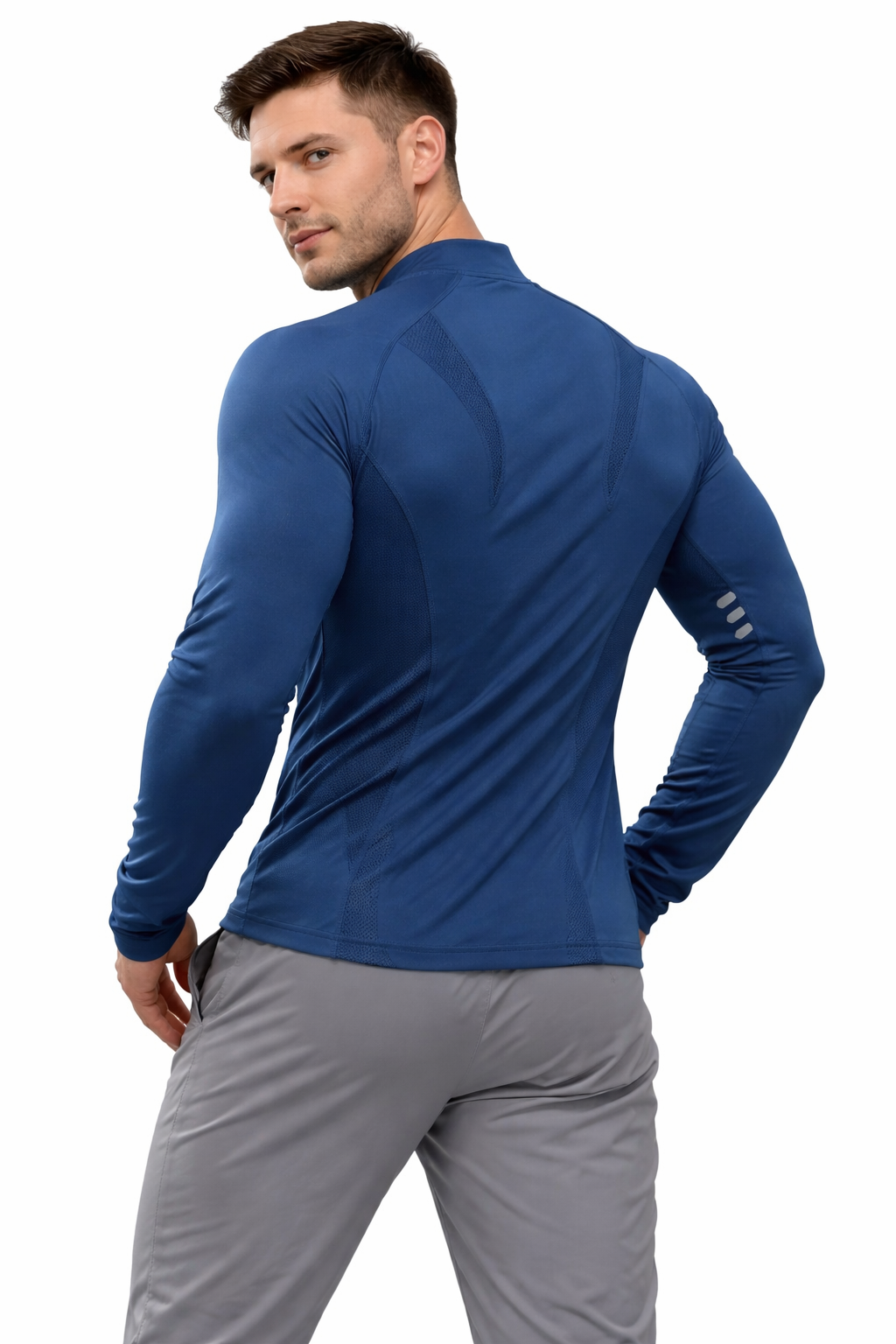 Men’s Performance Zip Training Top for Gym