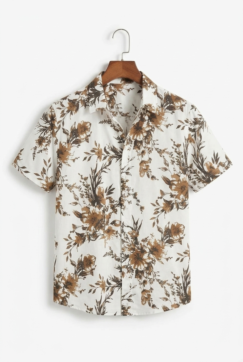 The Sandstone Floral Resort Shirt