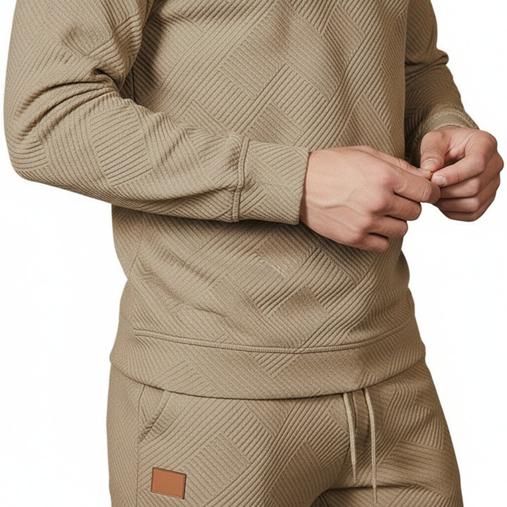 Embossed Knit Sweat Set