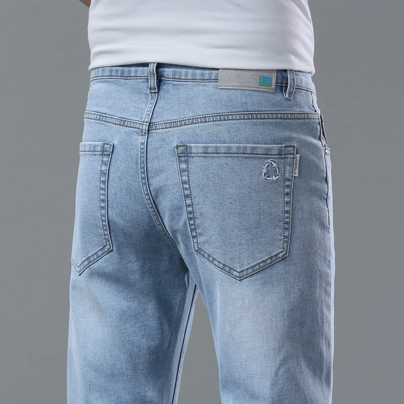Men’s Light Wash Straight Fit Denim Jeans