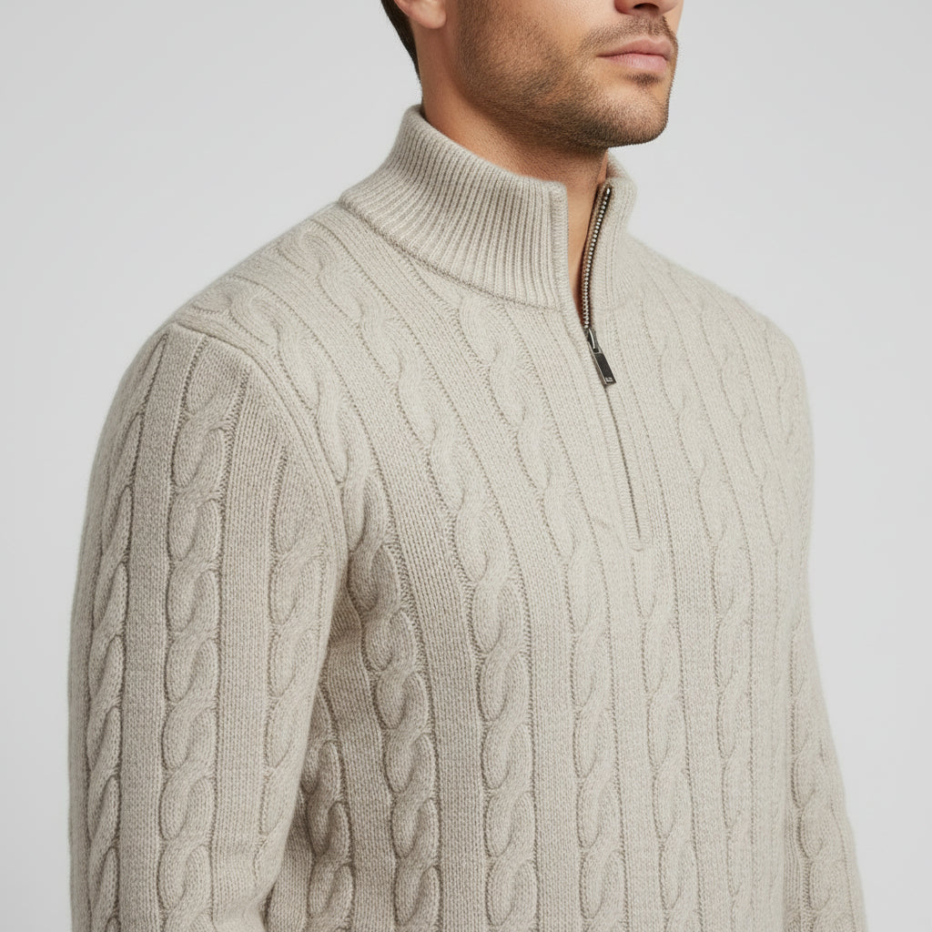 Ridgeway Cable Quarter Zip
