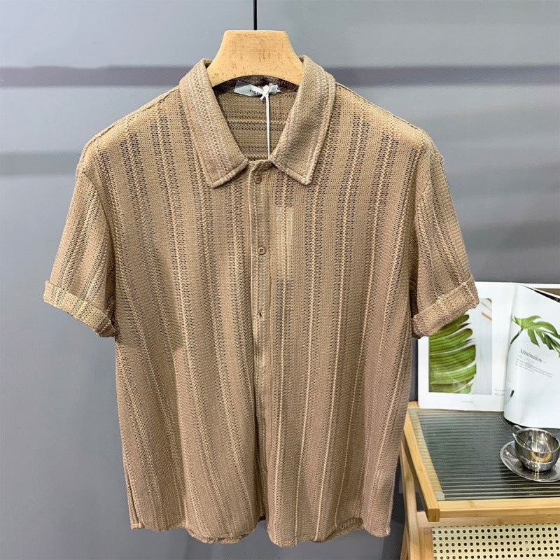 Button Front Knit Shirt