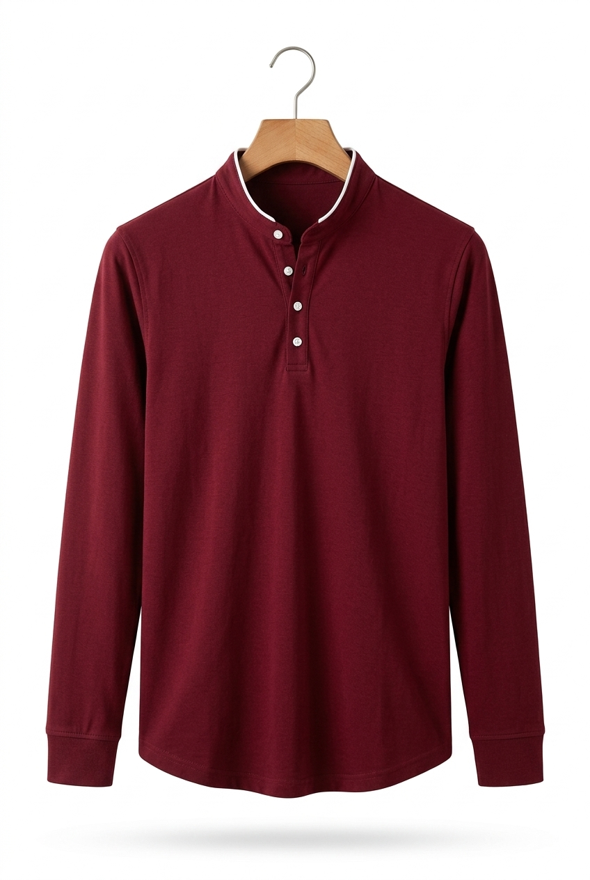 Northshore Stand Collar Henley