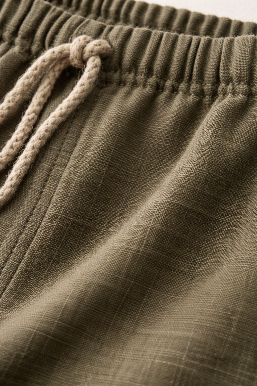 Men’s Home Lounge Pants with Drawstring Waist and Cuffed Leg