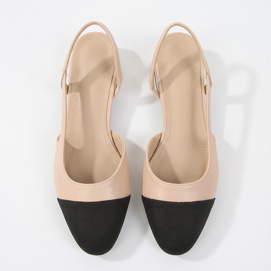 Camille Tweekleurige Slingback Ballerina’s
