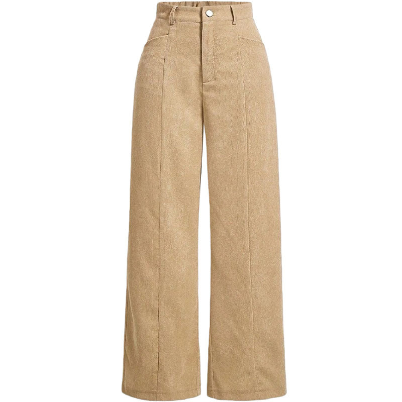 Aurelia Ribfluwelen Broek met Wijde Pijpen