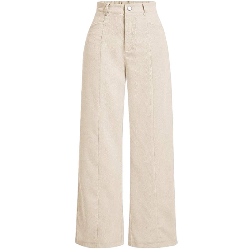 Aurelia Ribfluwelen Broek met Wijde Pijpen